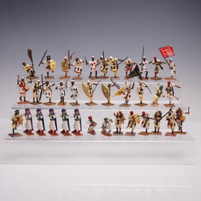 36pc El Templario and MT Metal Toy Solider Figurines