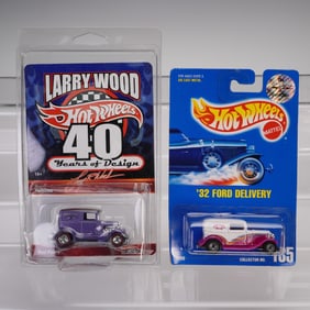 2pc Mattel Hot Wheels, '32 Ford Delivery & A-OK