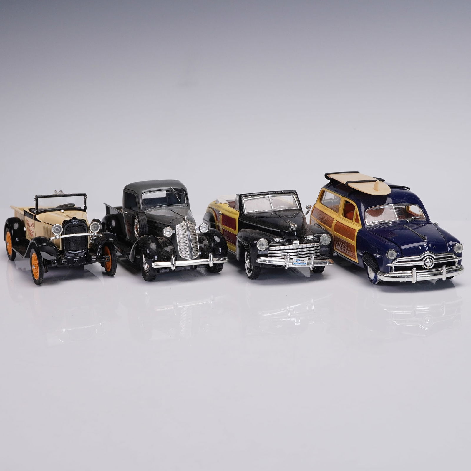 4pc Die-Cast Trucks and Woodie Models Including Ford & Dodge (1 of 9)