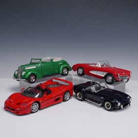 4pc Road Legends & Maisto Diecast Vintage Model Cars