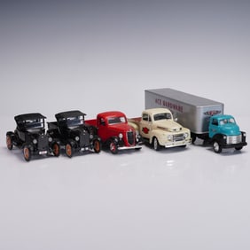 5 pc Die-Cast Trucks Ford Model T by Arko & Ertl Ace Hardware Semi
