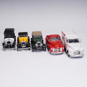 5pc Diecast Chevy Car and Truck Model Lot