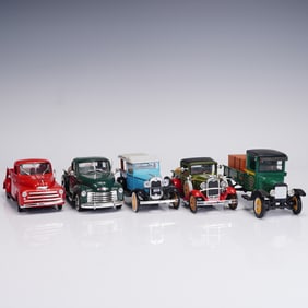 5pc Diecast Pickup Truck Models National Motor Museum