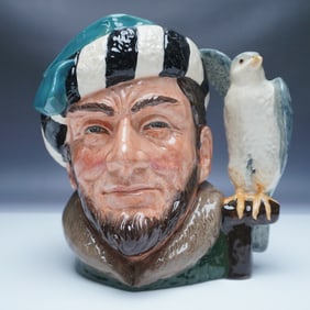 Royal Doulton Large Character Jug, The Falconer D6533 Stoke on Trent Jubile