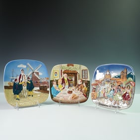 3pc Beswick Collector Plates, Christmas Around the World