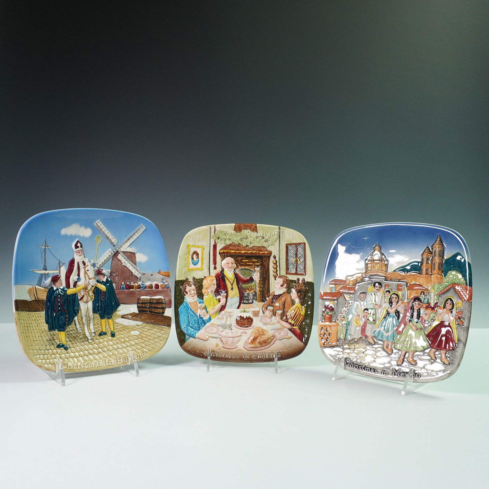 3pc Beswick Collector Plates, Christmas Around the World (1 of 7)