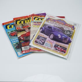 4pc Vintage Car Culture Magazines, Cruisin' Style & Cruise News