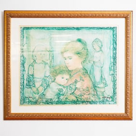 Edna Hibel Plotkin, Grand Future, Print on Paper, Signed