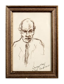 Paul Weingarten (American) Framed Sketch, Signed