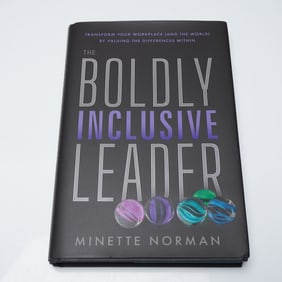 1st Ed. Signed Minette Norman Hardcover Book, Boldly Inclusive Leader