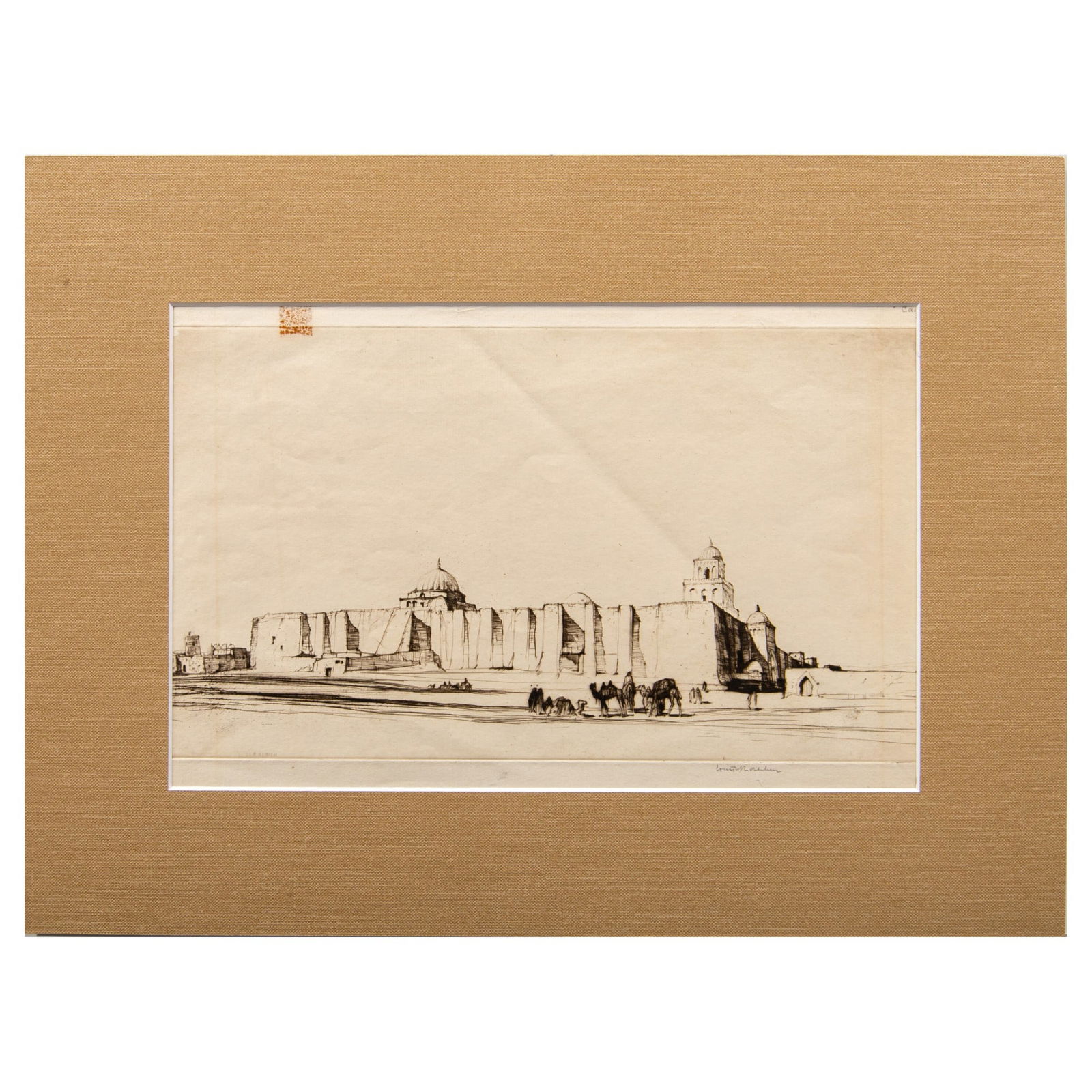 Louis Rosenberg (American) Dry Point Print on Paper, Signed (1 of 4)