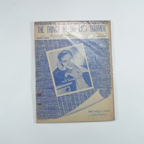 Sammy Cahn and Juke Styne Sheet Music, The Things We Did Last Summer