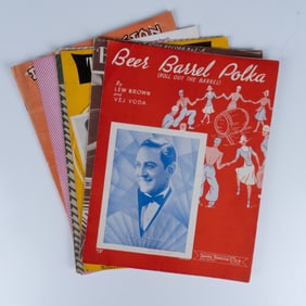 7pc Vintage Be Bop Boogie And Polka Classics Sheet Music