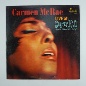 Carmen McRae, Live at Sugar Hill Vinyl Record, Time Records