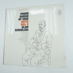 Erik Satie & Aldo Ciccolini Vinyl Record, Piano Music Of Erik Satie Vol. 3