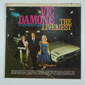 Vic Damone Vinyl Record, The Liveliest At Basin Street East