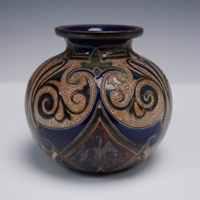 Doulton Lambeth by Edith Lupton Stoneware Doulton Ware Vase