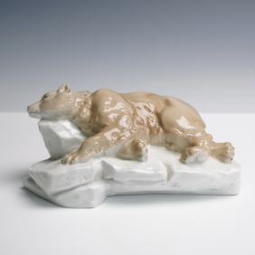 Lladro Prototype Porcelain Figurine, Polar Bear