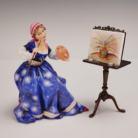 Royal Doulton Figurine Painting HN3012 2pc Set