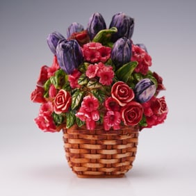 Harmony Ball Covered Box Figurine, First Valentine's Day