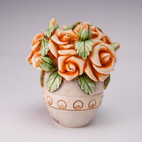 Harmony Kingdom Covered Box Figurine, Egyptian Rose