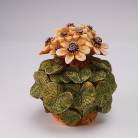 Harmony Kingdom Covered Box Figurine, Marsh Marigold