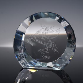Swarovski Crystal Pegasus Plaque, 1998