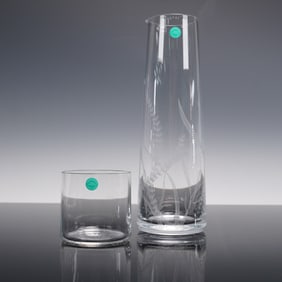 Tiffany & Co. Crystal Bedside Decanter and Tumbler