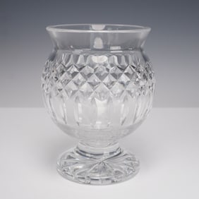 Waterford Cut Crystal Pedestal Vase