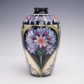 Moorcroft Pottery Trial Floral Vase