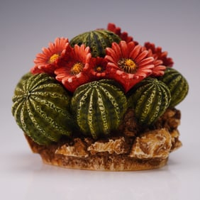 Harmony Kingdom Covered Box Figurine, Cactus