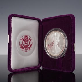 1990-S U.S. 1oz Silver Eagle Proof Coin OGP