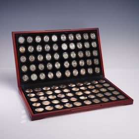 2 Complete 50 State Quarter Sets in Display Case