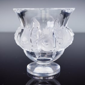 Lalique Crystal Dampierre Vase