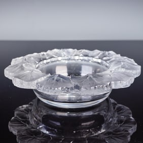 Lalique Crystal Honfleur Round Bowl