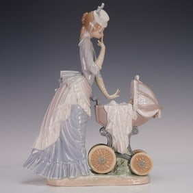 Lladro Porcelain Figurine, Baby's Outing 1004938