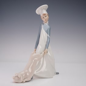 Lladro Porcelain Figurine, Cook in Trouble 1004608