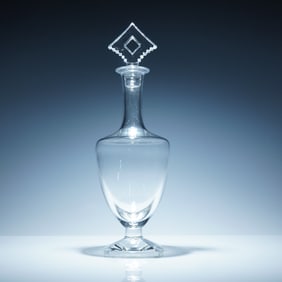 Baccarat Crystal Decanter with Diamond Stopper