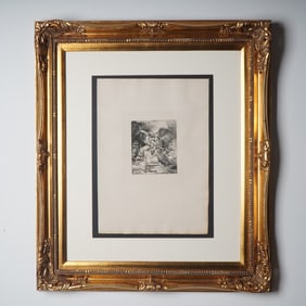 Rembrandt van Rijn (Atf.) Engraving on Paper, Sacrifice of Abraham w/ COA