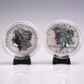 2023-S U.S. Mint Morgan and Silver Dollar Reverse Proof Two-Coin Set