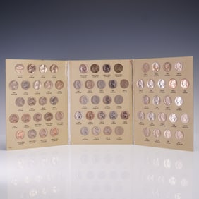 Jefferson Nickel Set 1938 to 1961 in H.E. Harris Album