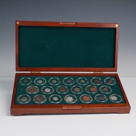20 Centuries A.D. Coin Collection in Wooden Case
