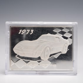 Sterling Silver 1973 Corvette Ingot 1.03 oz