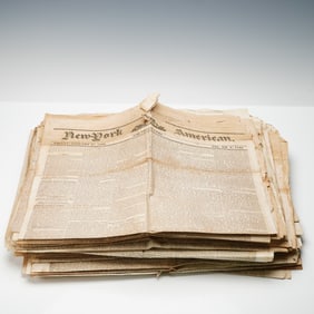 Original New York American Newspapers Pre-Civil War 1832 - 1833