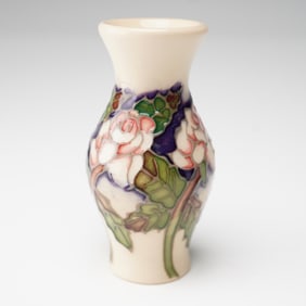 Moorcroft Miniature Floral Months of The Year Vase, Rose