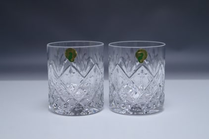 Pair of Waterford Crystal Huntley Old Fashioned Glasses