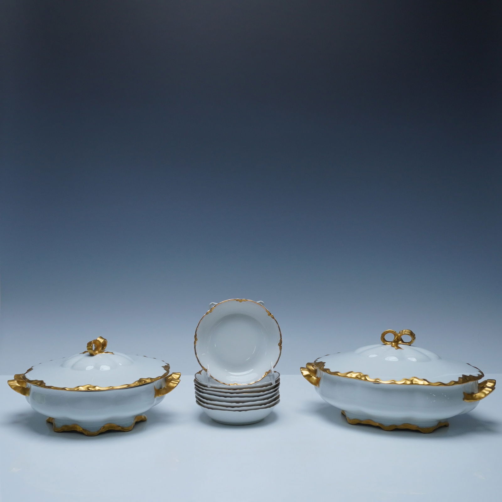 10pc Racine Bavaria Porcelain Serving Set (1 of 9)