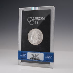 1882 Carson City Morgan Silver Dollar NGC Graded MS 63