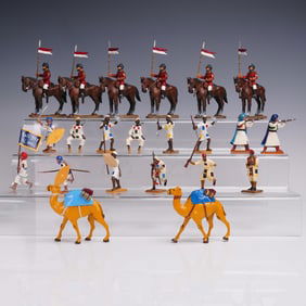 21pc Del Prado Painted Metal Toy Soldiers