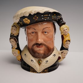 Royal Doulton Large Character Jug, Henry VIII D6888 - Double Handle